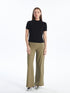 LC Waikiki Women's Wide Leg Straight With Elastic Waist Sweatpants